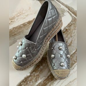 Karl Lagerfeld Women's Diya Platform Espadrille Flats Women's .